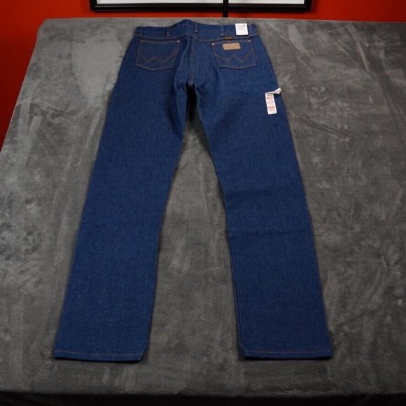Wrangler Jeans 13MWZ Mens 36x30 Blue‎ Cowboy Cut Original Fit Rigid US Fabric - Picture 6 of 10